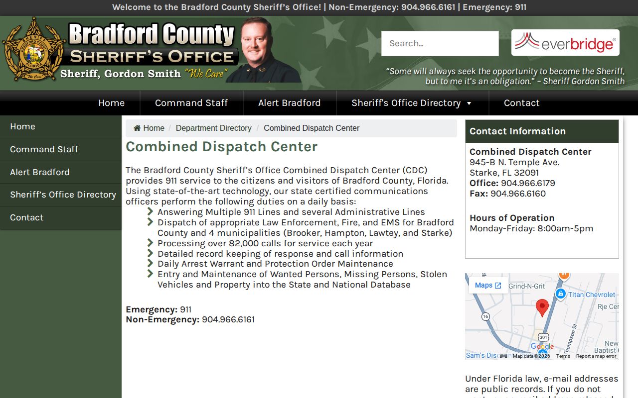 Bradford County dispatch coverage for Hampton arrests