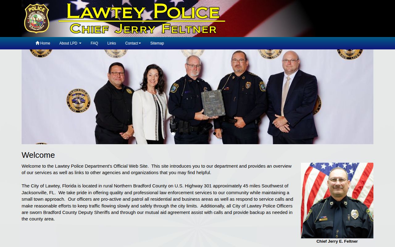 Lawtey Police official contact for Lawtey arrest records